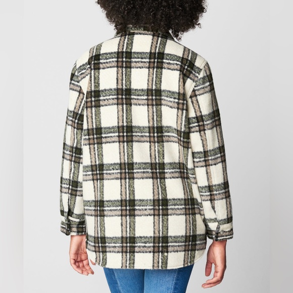 (A8) BLANK NYC Flannel Shacket in Outsider, Size Small, NWT - Picture 4 of 12
